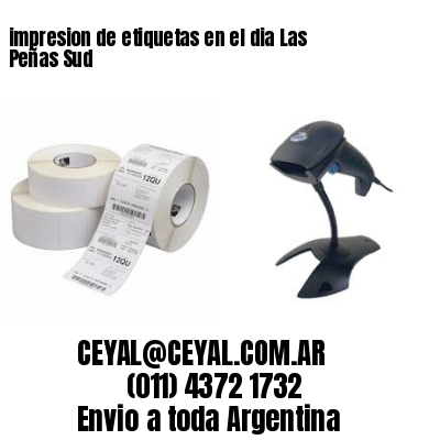 impresion de etiquetas en el dia Las Peñas Sud