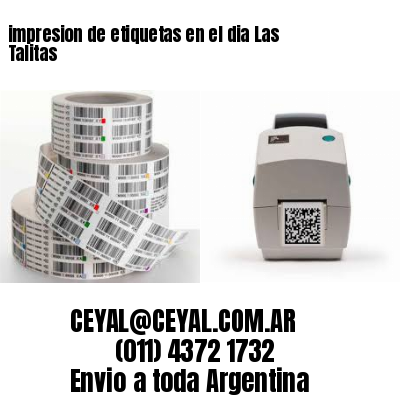 impresion de etiquetas en el dia Las Talitas