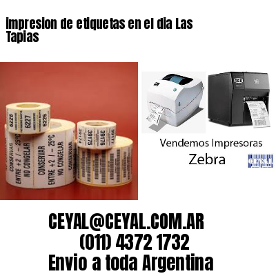 impresion de etiquetas en el dia Las Tapias