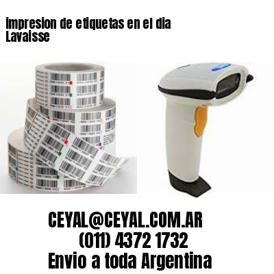 impresion de etiquetas en el dia Lavaisse