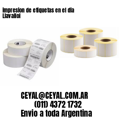 impresion de etiquetas en el dia Llavallol