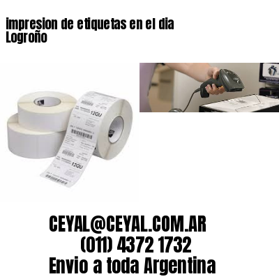 impresion de etiquetas en el dia Logroño