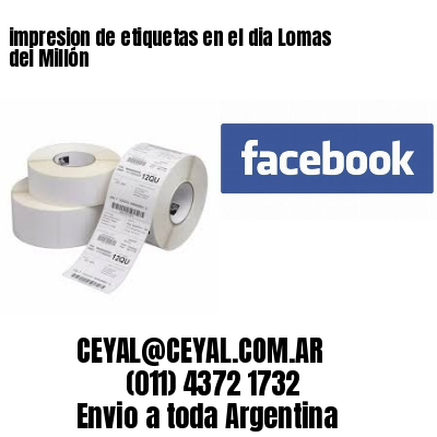 impresion de etiquetas en el dia Lomas del Millón