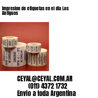 impresion de etiquetas en el dia Los Antiguos