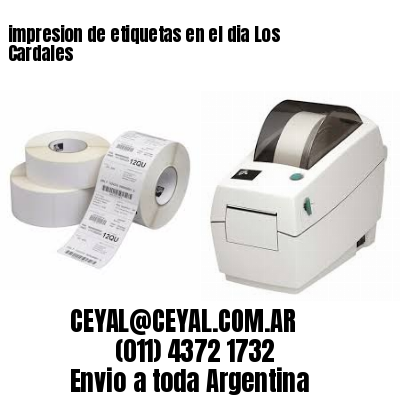 impresion de etiquetas en el dia Los Cardales