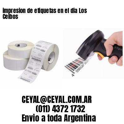 impresion de etiquetas en el dia Los Ceibos