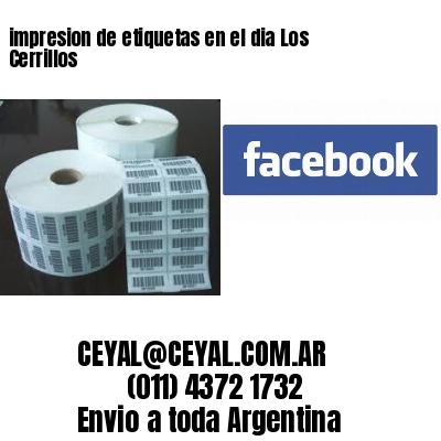 impresion de etiquetas en el dia Los Cerrillos