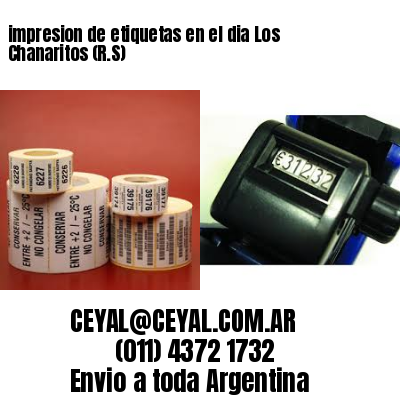 impresion de etiquetas en el dia Los Chanaritos (R.S)
