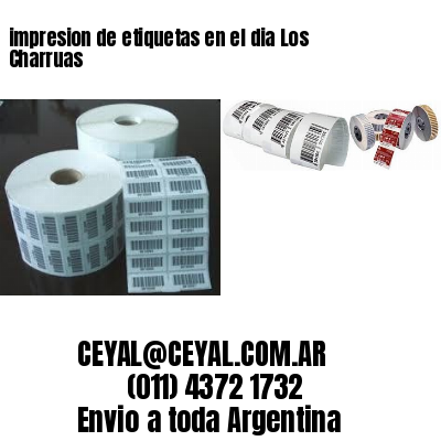 impresion de etiquetas en el dia Los Charruas