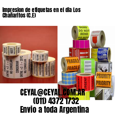 impresion de etiquetas en el dia Los Chañaritos (C.E)