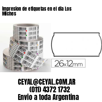 impresion de etiquetas en el dia Los Miches