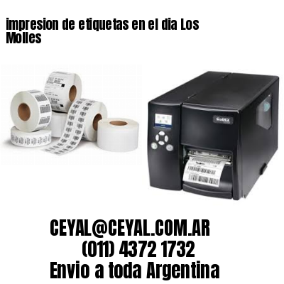 impresion de etiquetas en el dia Los Molles