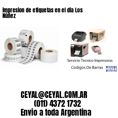 impresion de etiquetas en el dia Los Núñez