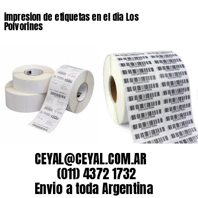 impresion de etiquetas en el dia Los Polvorines