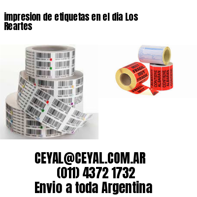 impresion de etiquetas en el dia Los Reartes