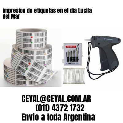impresion de etiquetas en el dia Lucila del Mar