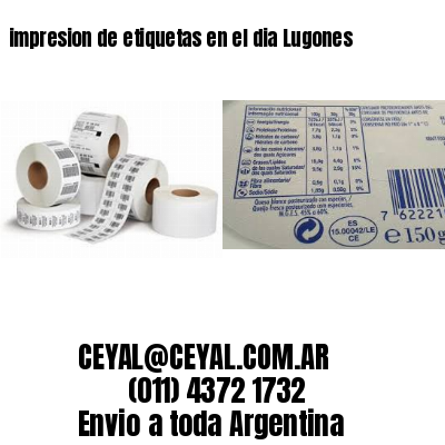 impresion de etiquetas en el dia Lugones