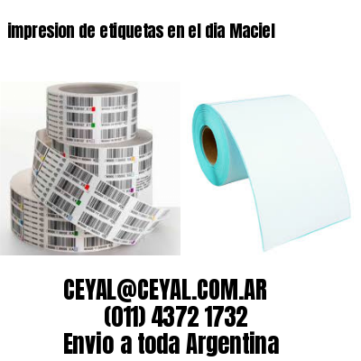 impresion de etiquetas en el dia Maciel