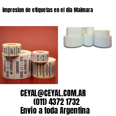impresion de etiquetas en el dia Maimara