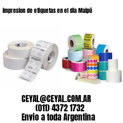 impresion de etiquetas en el dia Maipú