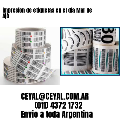 impresion de etiquetas en el dia Mar de Ajó