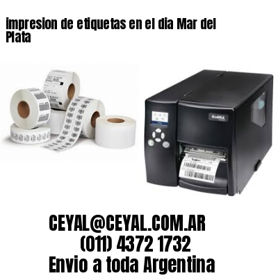 impresion de etiquetas en el dia Mar del Plata