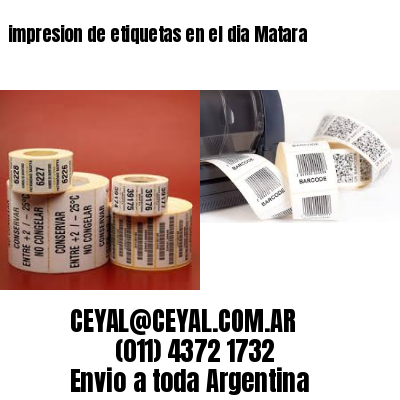 impresion de etiquetas en el dia Matara