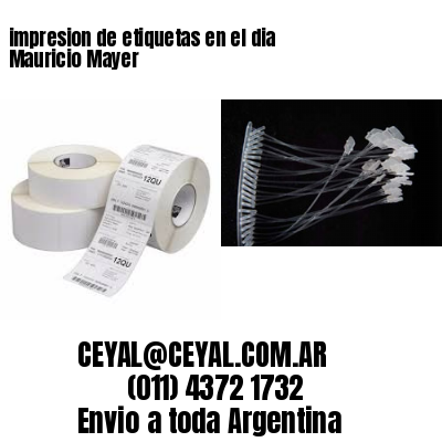 impresion de etiquetas en el dia Mauricio Mayer