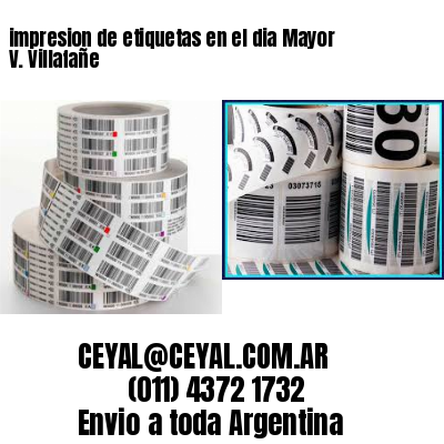 impresion de etiquetas en el dia Mayor V. Villafañe