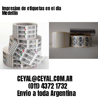 impresion de etiquetas en el dia Medellín