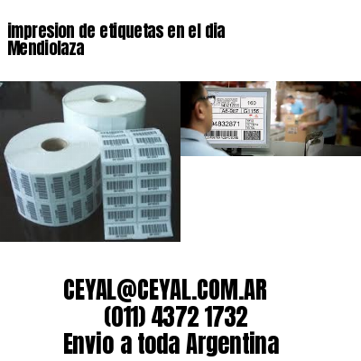 impresion de etiquetas en el dia Mendiolaza