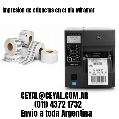 impresion de etiquetas en el dia Miramar