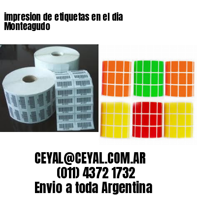 impresion de etiquetas en el dia Monteagudo