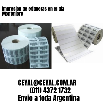 impresion de etiquetas en el dia Montefiore
