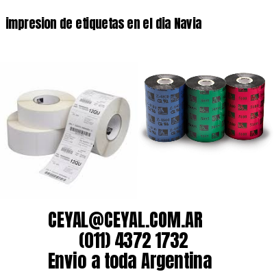 impresion de etiquetas en el dia Navia