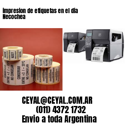 impresion de etiquetas en el dia Necochea