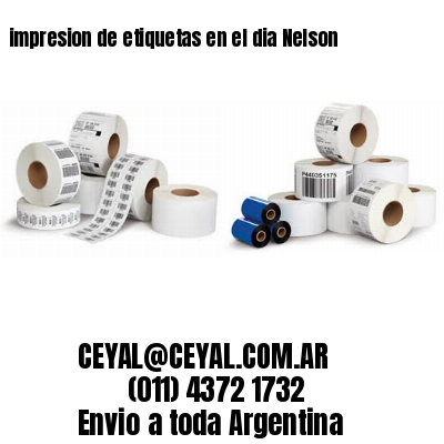 impresion de etiquetas en el dia Nelson