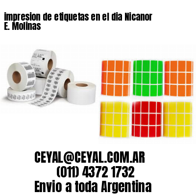 impresion de etiquetas en el dia Nicanor E. Molinas