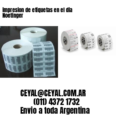 impresion de etiquetas en el dia Noetinger
