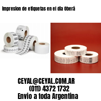 impresion de etiquetas en el dia Oberá