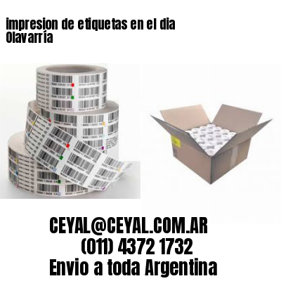 impresion de etiquetas en el dia Olavarría