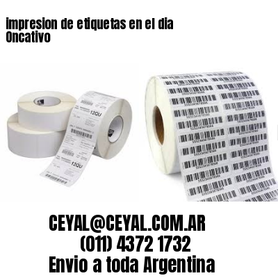 impresion de etiquetas en el dia Oncativo