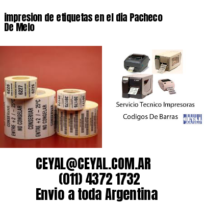 impresion de etiquetas en el dia Pacheco De Melo