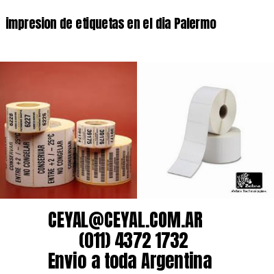 impresion de etiquetas en el dia Palermo