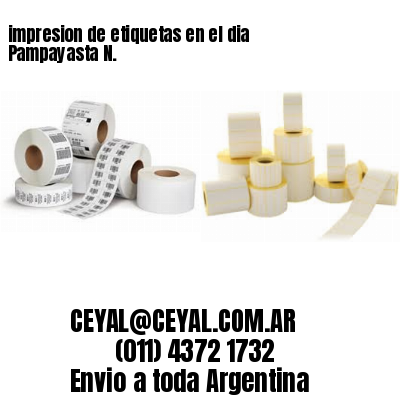 impresion de etiquetas en el dia Pampayasta N.