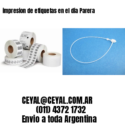 impresion de etiquetas en el dia Parera