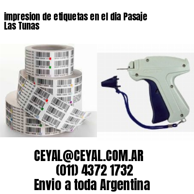 impresion de etiquetas en el dia Pasaje Las Tunas