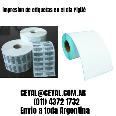 impresion de etiquetas en el dia Pigüé