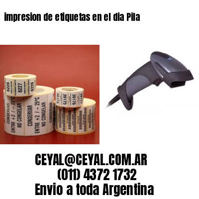 impresion de etiquetas en el dia Pila
