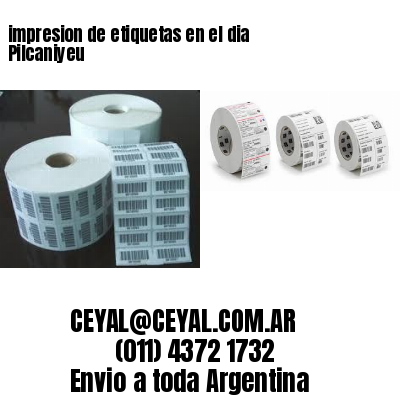 impresion de etiquetas en el dia Pilcaniyeu